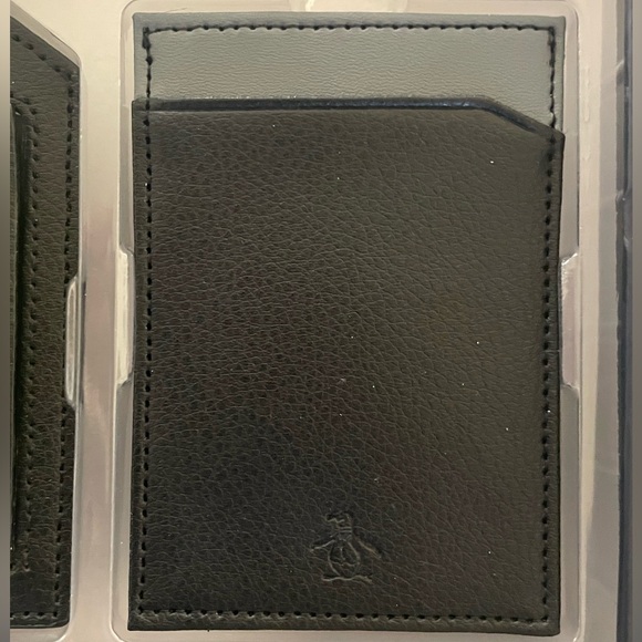 Men’s 3-Piece Leather Travel Accessory Gift Set Black - Picture 4 of 6